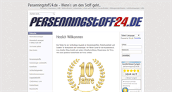 Desktop Screenshot of persenningstoff24.de